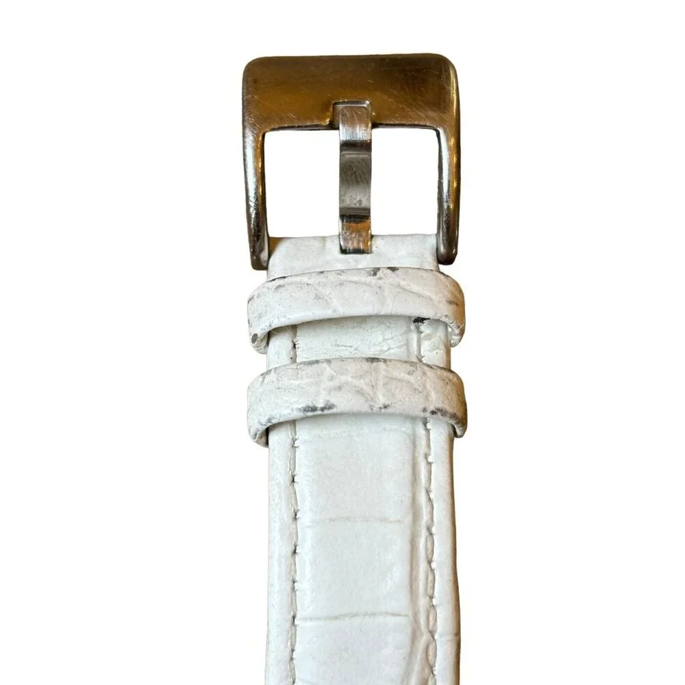Tommy Bahama TB2128 Women's Sparkling Stones‎ Bezel White Dial Leather Watch
